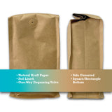 Kraft Paper Coffee Bags - 12 oz - 100 Count